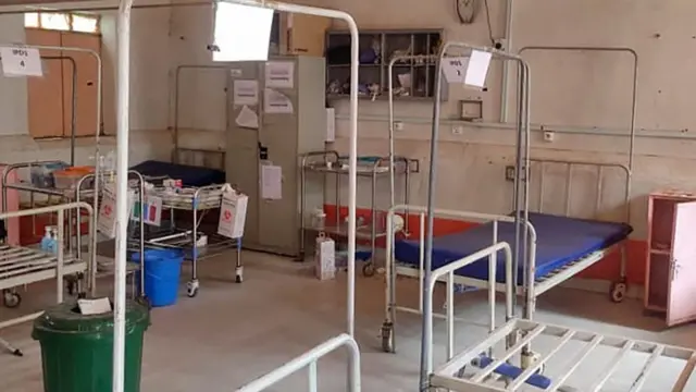 مستشفى مهجور في الجنينة عاصمة غرب دارفور مع استمرار القتال العسكري في السودان