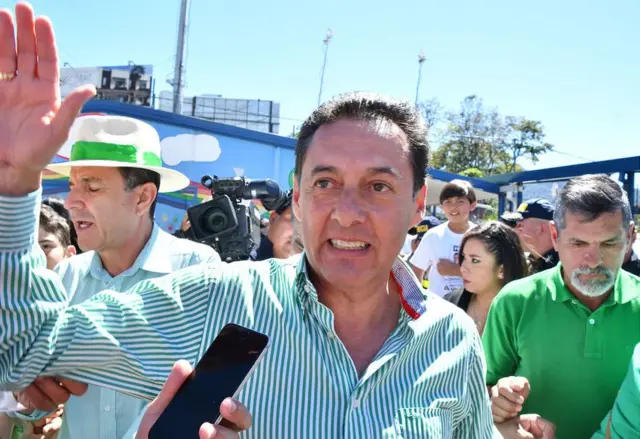 Antonio Alvarez Desanti, del tradicional Partido Liberación Nacional (PLN), en San José el 4 de febrero de 2018.