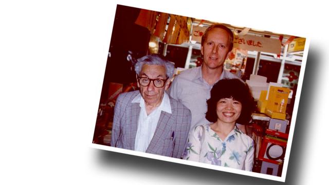 Erdős con Fan Chung y Ronald Graham en Japón de 1986.