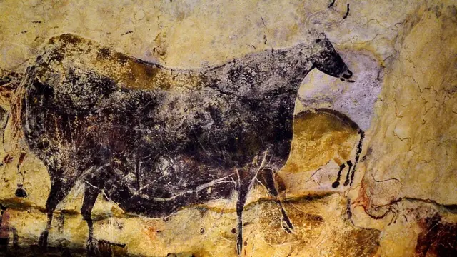 Pintura en la cueva de Lascaux.