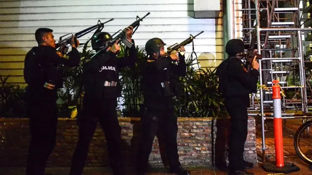 मनीला में एक होटल परिसर में हमला