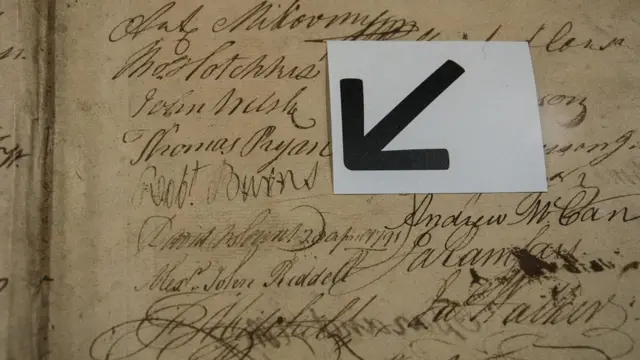 罗伯特·伯恩斯（Robert Burns）的签名