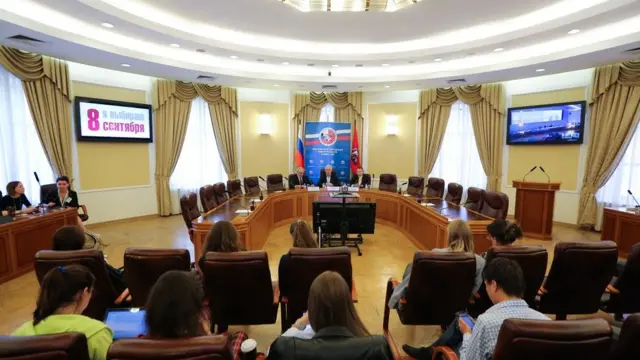 Пресс-центр Мосгоризбиркома работал в день голосования, однако новостей из него почти не поступало