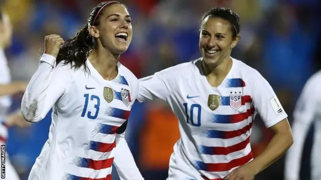 Alex Morgan and Carli Lloyd