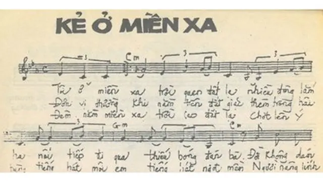 Bài ca "Kẻ Ở Miền Xa" của Trúc Phương, ghi trong Tuyển Tập Đặc Biệt Mưa Bụi 2