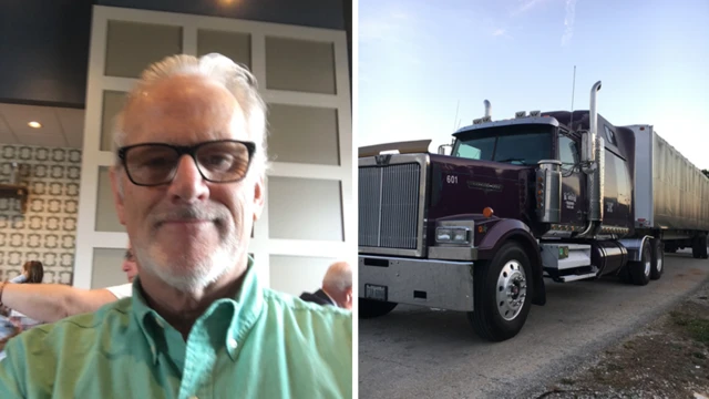 Monte Wiederhold con su camión