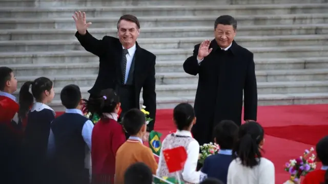 Bolsonaro e Xi Jinping