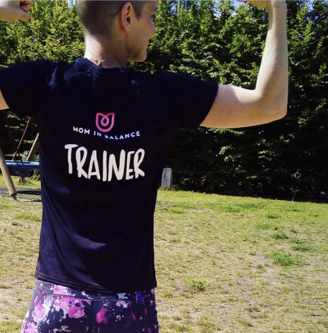 Kristina Svensson haciendo deporte