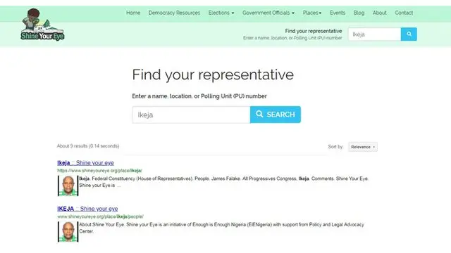 Shineyoureye.org website