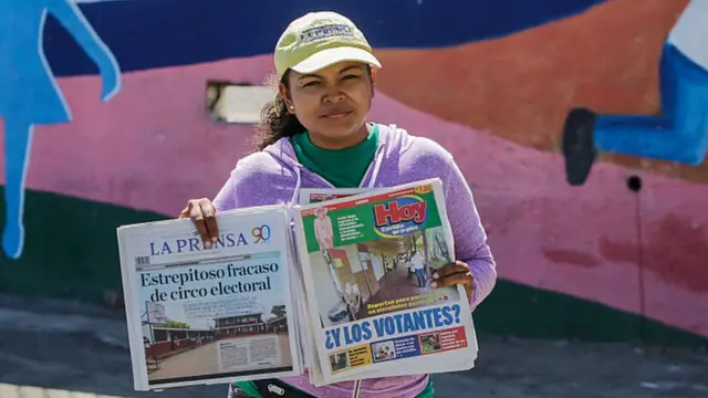 Periódicos en Nicaragua el día después de las elecciones