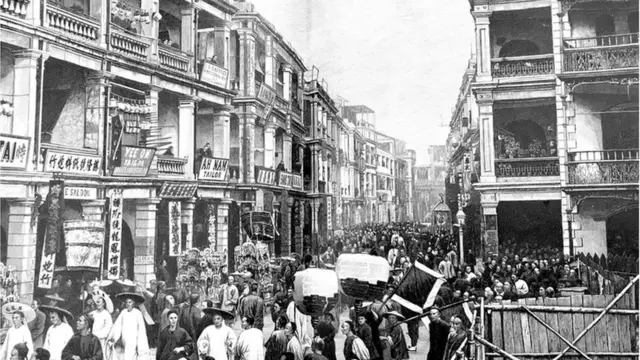 十九世紀香港街頭