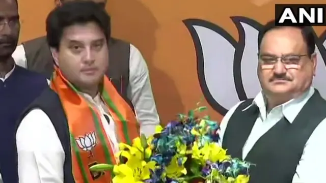 જેપીનડ્ડાની હાજરીમાં જ્યોતિરાદિત્યનો ભાજપ પ્રવેશ