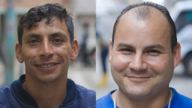 Duas fotosplayok jogos online gratishomens sorrindo para a câmera