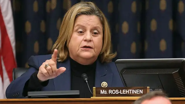 Congresista Ileana Ros-Lehtinen hablando en la Cámara de Representantes.