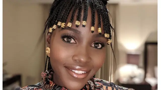 Lupita Nyong'o slefie on her 37 birthday