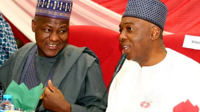 Awọn olori ile aṣofin apapọ mejeeji, Bukọ̀la Saraki ati Yakubu Dogara