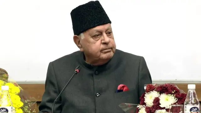 नेशनल कॉन्फ्रेंस के अध्यक्ष फारूक अब्दुल्ला