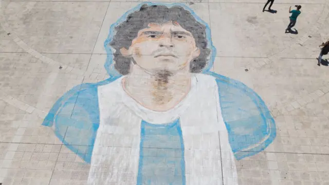 Diego Maradona Burial pictures