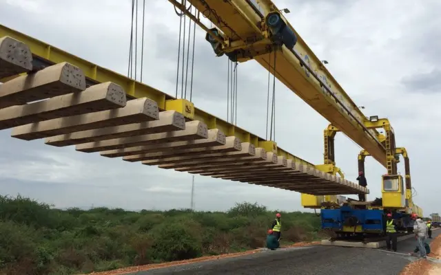 Laying railway track