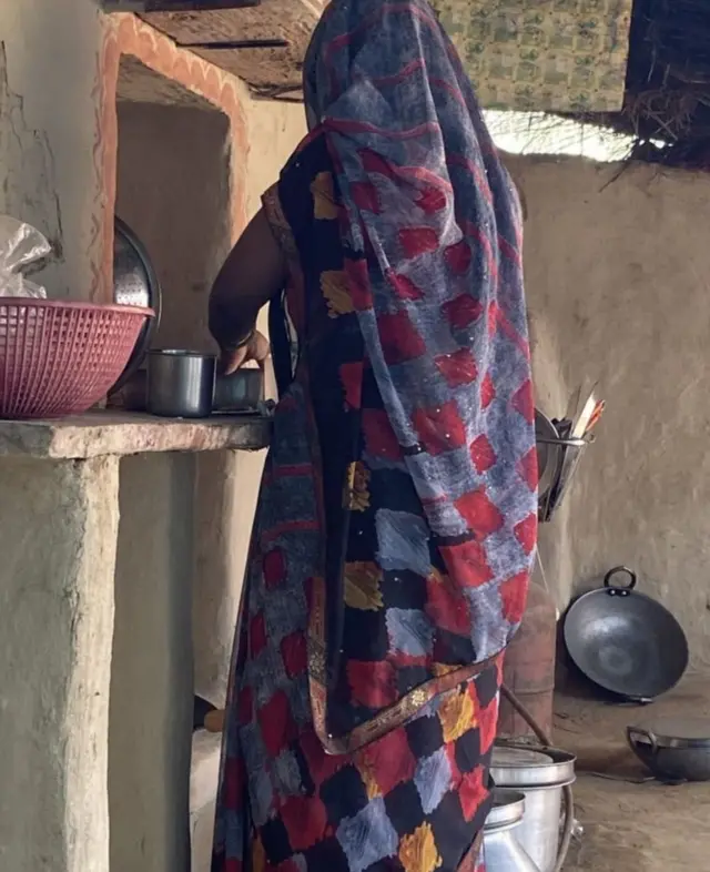 ઘરમાં કામ કરી રહેલા મહિલા