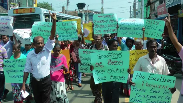 හම්බන්තොට විරෝධතා