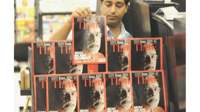 મોદીની કવર સ્ટોરીની તસવીર