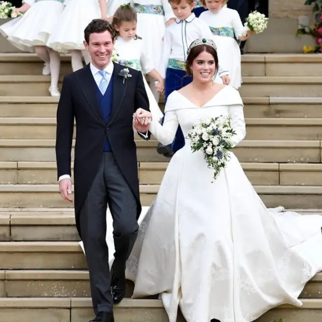 Novios tras la boda