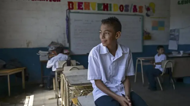 Una escuela de El Salvador.
