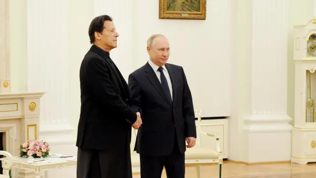 عمران خان او ولادمير پوتين