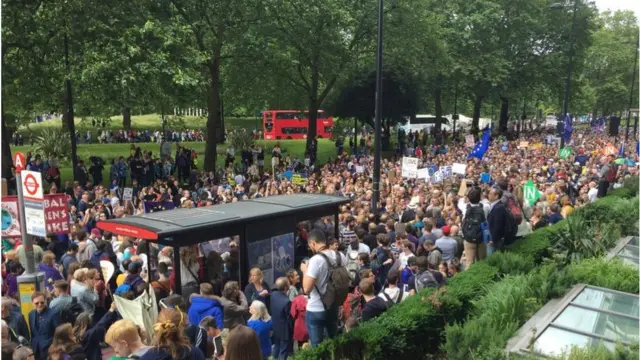 Это вторая после референдума о членстве Британии в Евросоюзе акция протеста против его итогов