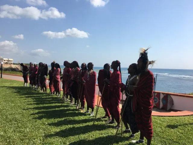 Umugwi wa Everton wakiriwe n'intambo z'aba Masai