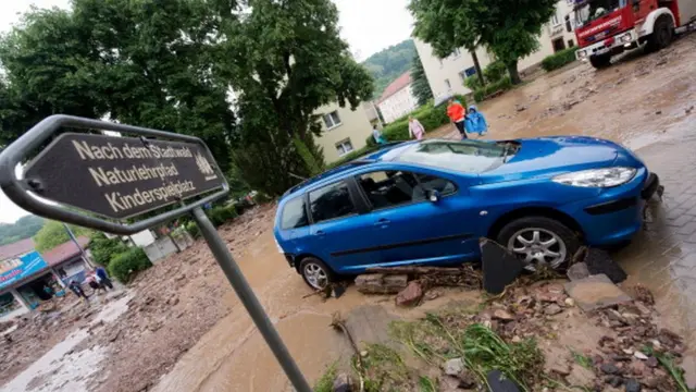Зливи в Німеччині