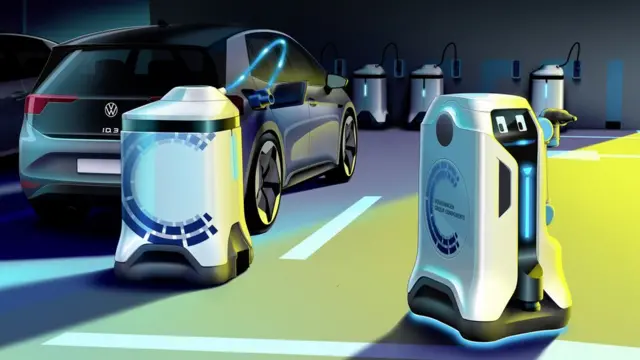فولکسواگن میگوید با استفاده از رباتهای هوشمند مشکل زیرساخت برای شارژ ماشینهای الکتریکی حل خواهد شد