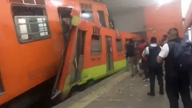 Choque en el metro