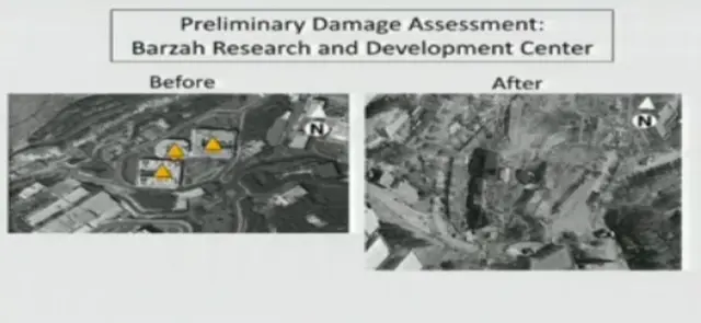 Preliminary US Department of Defense damage assessment of US-led strike on Barzeh research and development centre (14 April 2018)