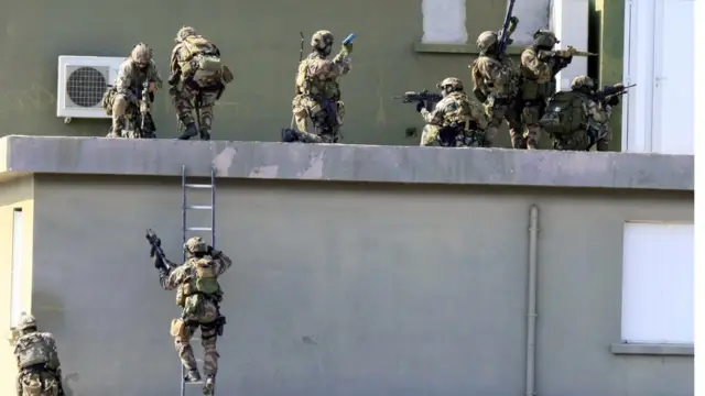 Саудовский спецназ на учениях