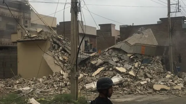 منہدم مکان