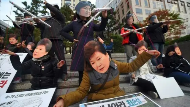 To President Park's opponents, she is a political puppet