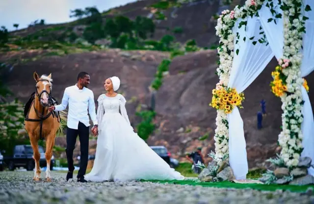 Yusuf Buhari and Zahra Bayero wedding fotos: President Muhammadu Buhari son fatiha fotos