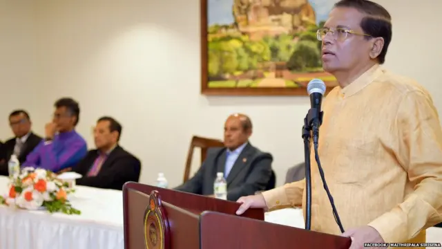 ජනපති සිරිසේන නිව්යෝක් නුවරදී ශ්‍රී ලාංකිකයන් අමතමින්