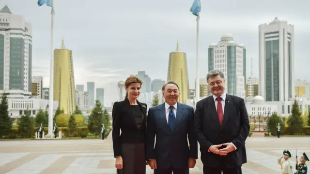 Порошенки та Назарбаєв