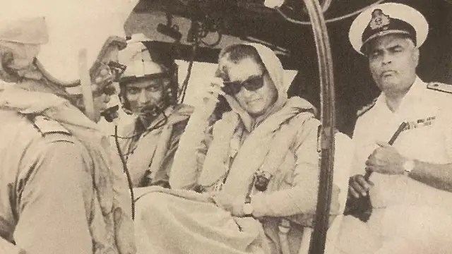 ఇందిరా గాంధీతో అడ్మిరల్ ఎస్.ఎమ్