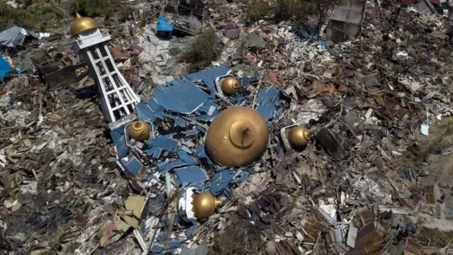 ધરાશાયી થયેલા મકાનો