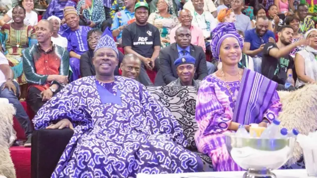 Governor, Ibikunle Amosun and im wife