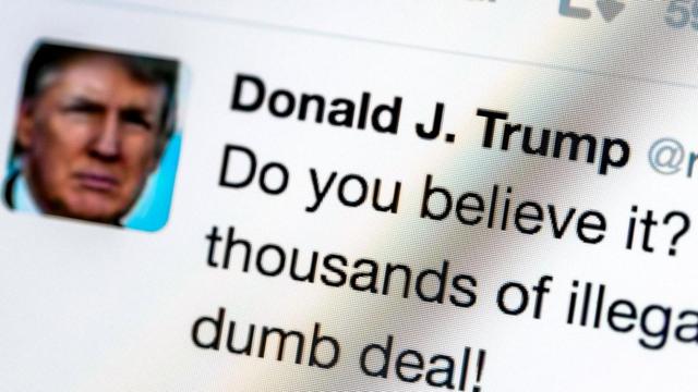 Около 70% твитов Дональда Трампа заканчиваются очень эмоционально