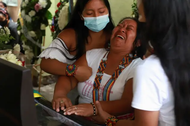 funeral de Sebastián Jacanamejoy