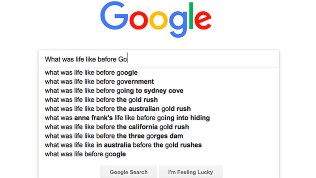 Google search bar - what was life like before Google?