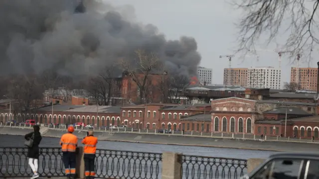 Пожар в Петербурге