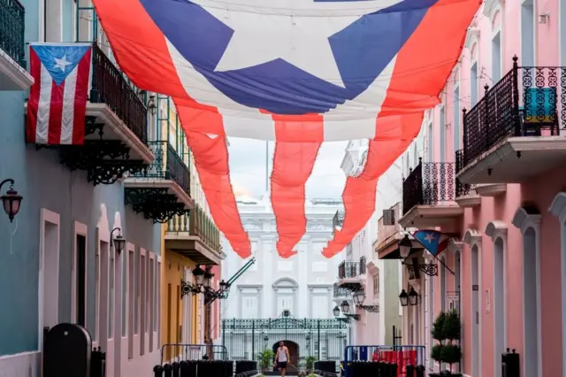 Imagen de la Calle Forteleza en San Juan, Puerto Rico.