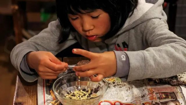 Население Кусихары сокращается, становится старше. Все меньше молодежи учится искусству охоты на ос